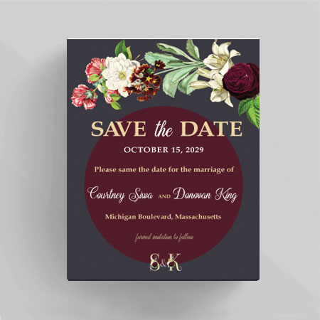 Botanical Save the Date Invitation