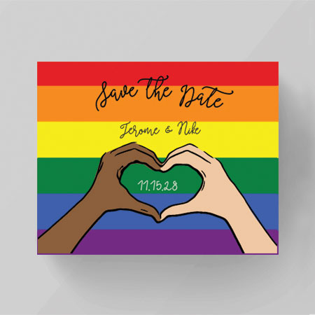 Love Pride Save the Date Invitation