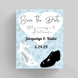 Wedding Shoes Save the Date Invitation