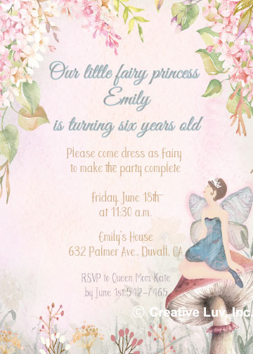 Fairly Princess Birthday Invitation