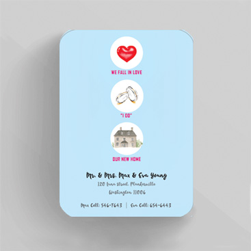 Newly Wedd Home Announcement