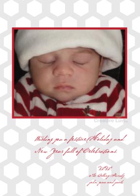 Mordant Holiday Photo Flat Card